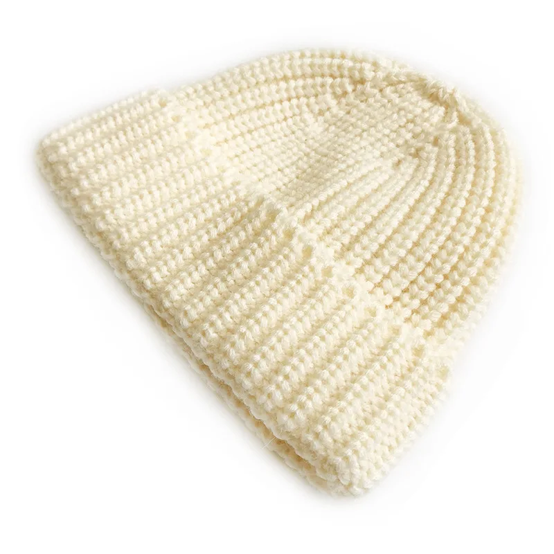 Winter Hot Sale Kids Comfortable Baby Soft Beanie Knitted Solid Color Hat for Boys Girls