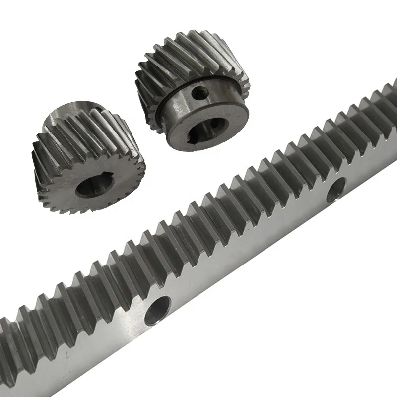 CNC Module 2 Rack Steel Gear Pinion for Cutting Machine Helical Rack