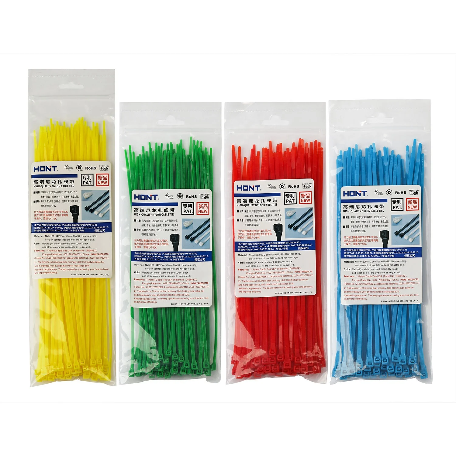 Eco-friendly Custom Plastic Flexible Custom Cable Ties Electrician nylon zip tie black UV
