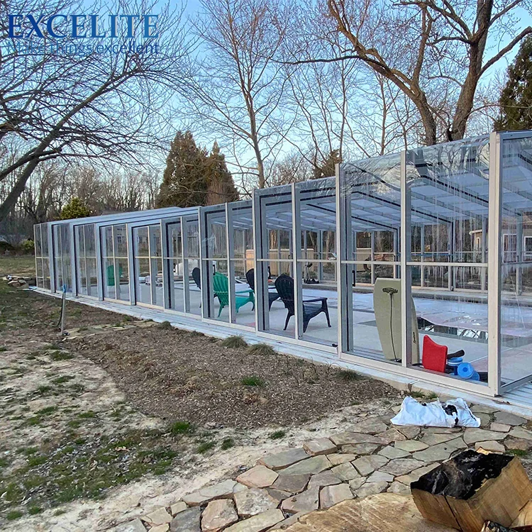Wholesale Manufacturer Swimming Spa Covers Roof Aluminum Swimming Pool Enclosure
