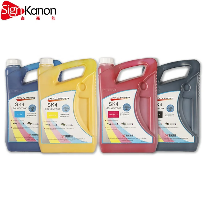 100% original digital flex banner printing cmyk 4color Challenger sk4 solvent based flexo printing ink