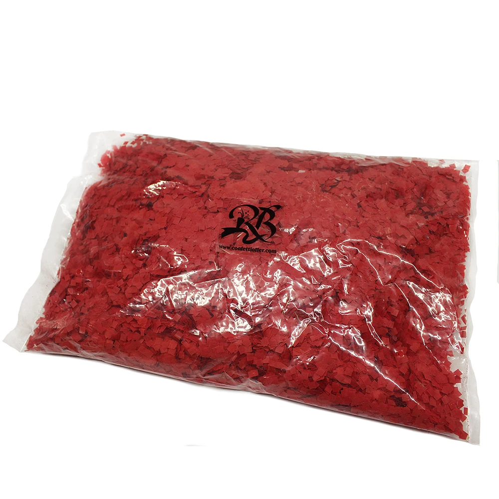 Hot sale Low Price 0.6*0.6cm colorful snow square confetti paper Used for Festival Christmas and Concert