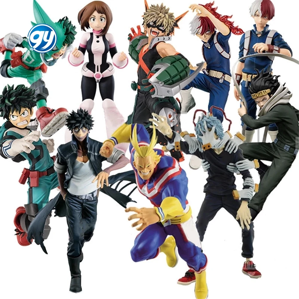 Figuras de 13 стиль с героями из мультфильма «Мой герой Midoriya Izuku Bakugou Katsuki шото Todoroki сигараки химико Фигурки