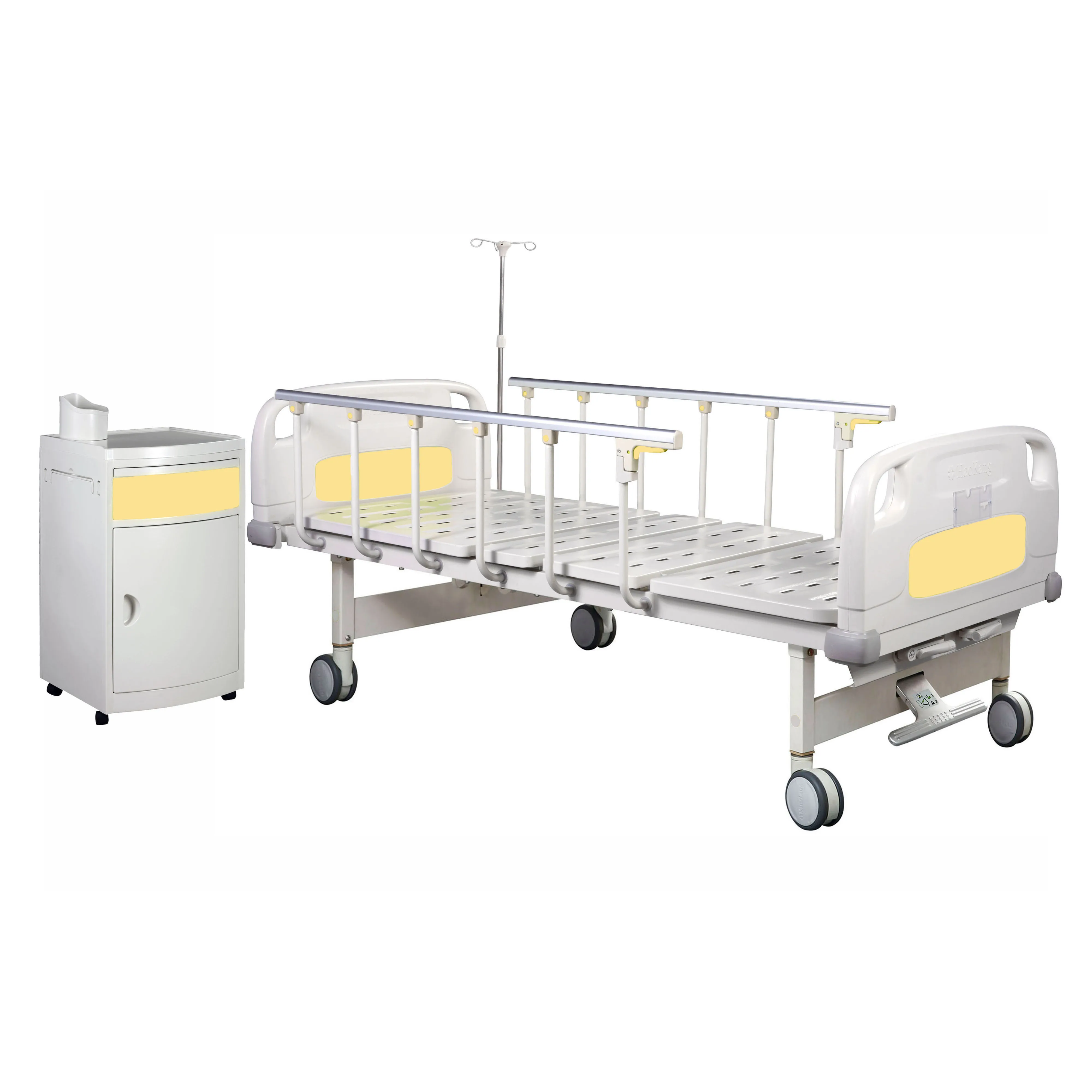 
Double Crank ABS Detachable Mechanical Bed Manual 2 Move Medical Bed Hospital Patient Bed 
