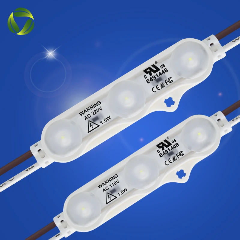 hot sale lumen brightness led module 220v 1.5w injection chan channel