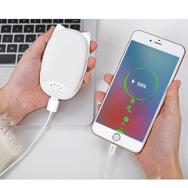 Custom Rechargeable Electric Hand Warmer Double-Sided Heating Mini Portable Pocket