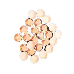 transfer material metal studs hot fix octagon aluminum iron on rhinestuds