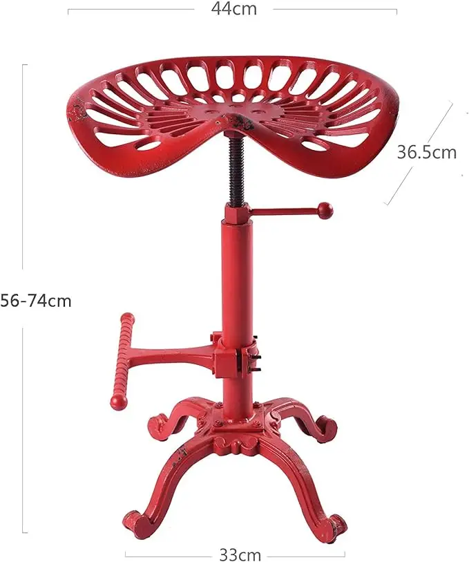Factory direct sales of antique and antique home furniture, height metal frame, cast iron bar stool