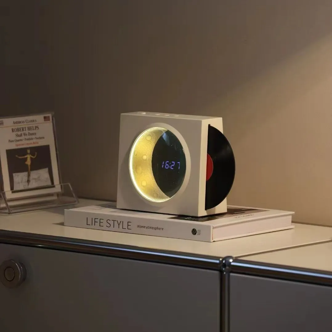 Vintage Vinyl Record Player Style Wireless Speaker Phonograph Style with Cute Retro Look Great Gift for Home Table Decor