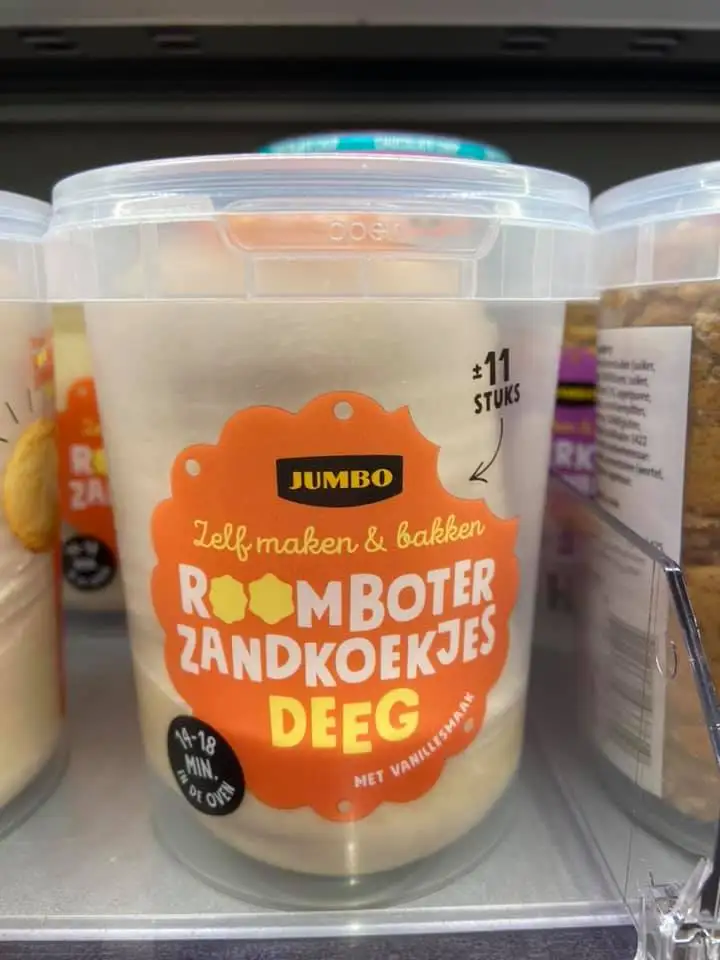 Customized logo brand design PP food grade frozen safe colorful plastic cookie dough container