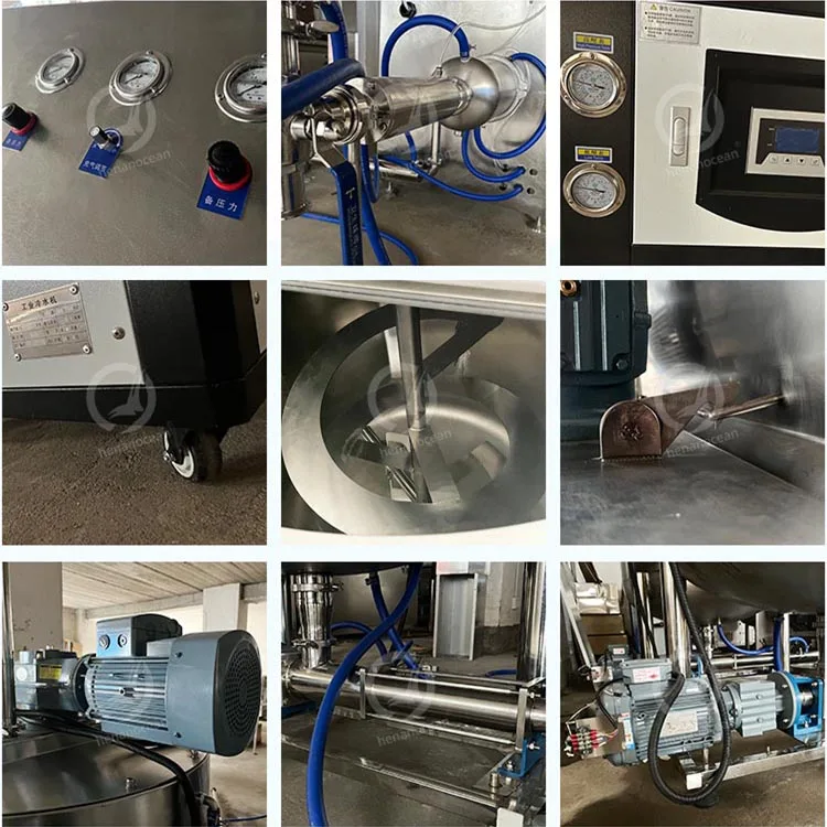 OCEAN Sour Cream Whipping Machine Chiffon Cake Batter Aeration Machine Automatic Marshmallow Aerated Inflator