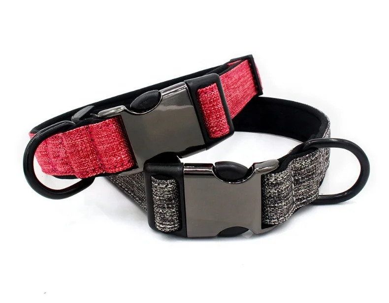 Beautiful Design Adjustable Soft Material Pet Puppy Dog Collar with Metal