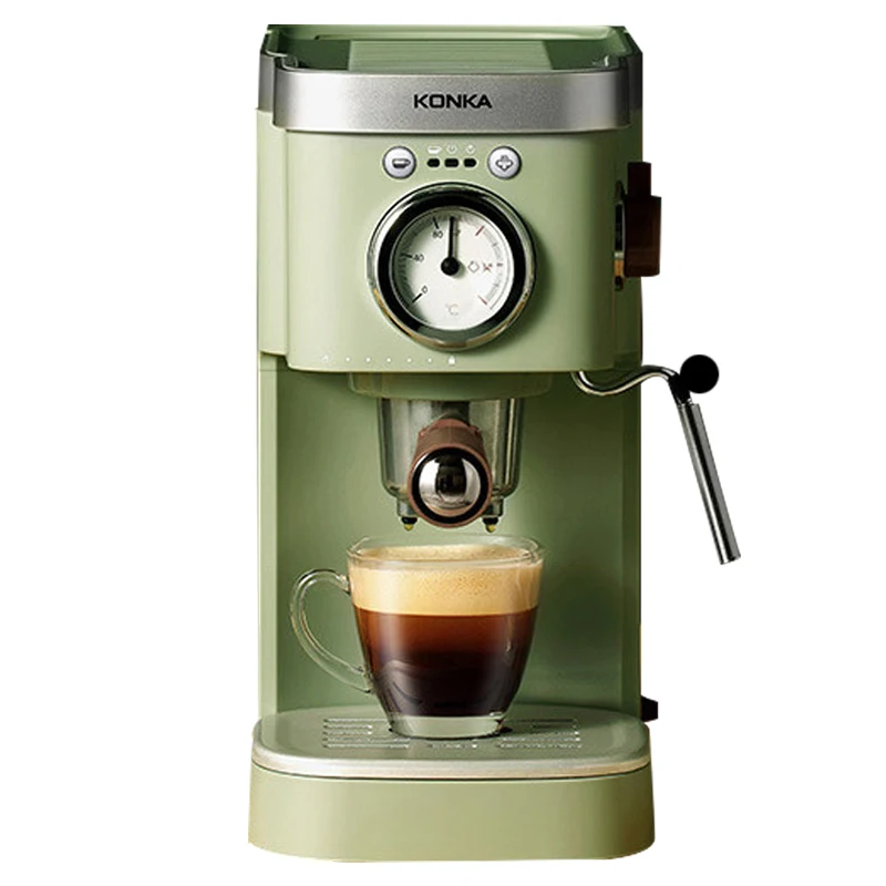 Konka new Italian semi-automatic coffee machine, commercial coffee machine household extraction steam milk foam