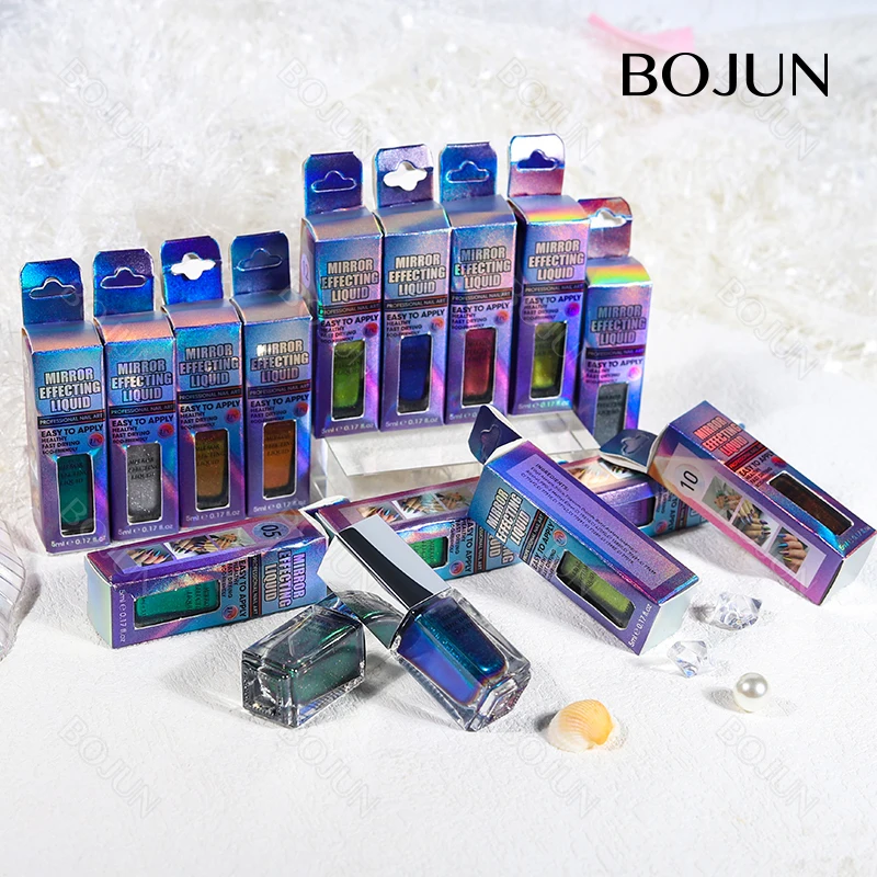 New Arrival High Quality Mirror Nail Powder Liquid Nails Magic Chrome Chameleon Pigments for nails art decoration
