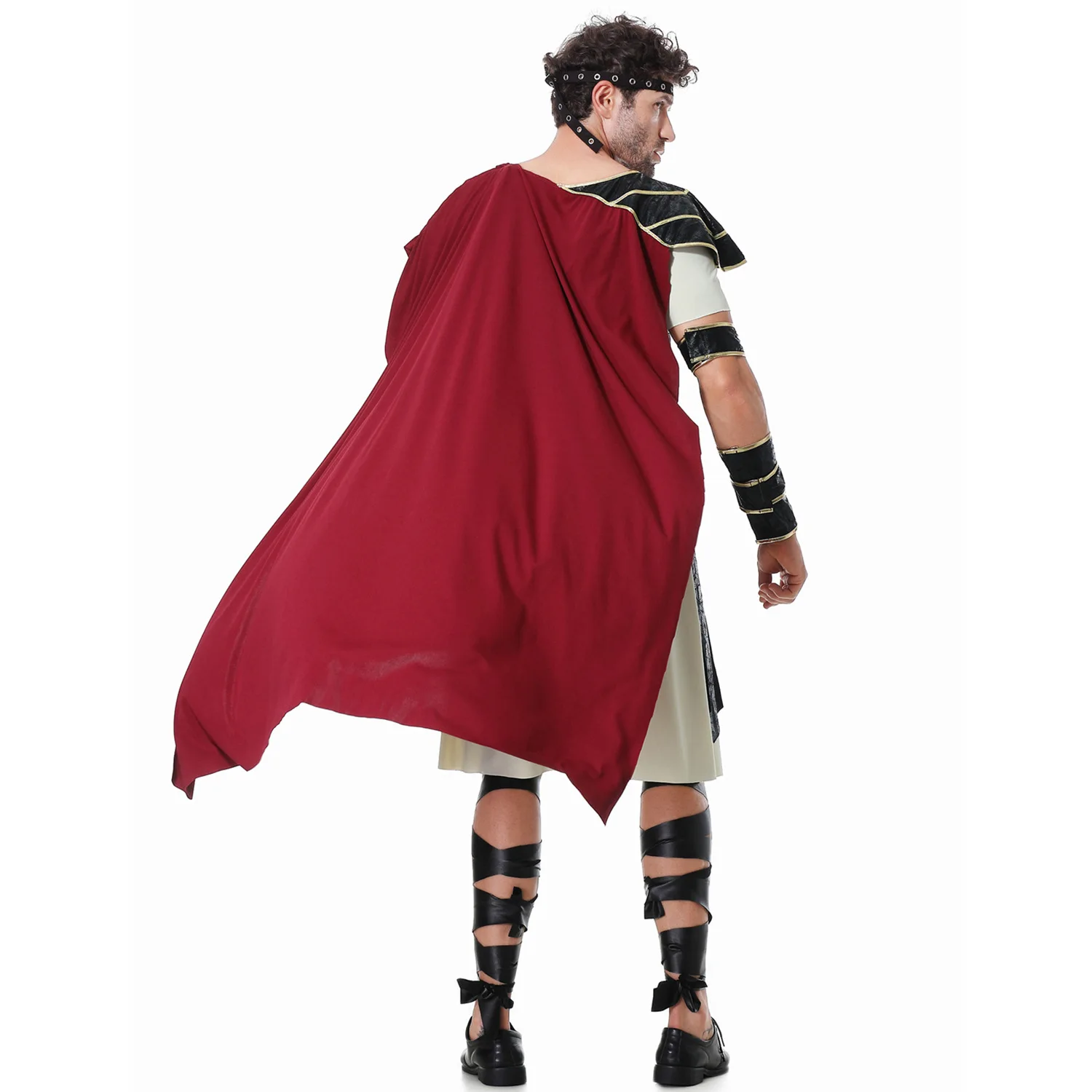 M-xxl Medieval Roman Spartan Costume Prince Halloween Gladiator Uniform