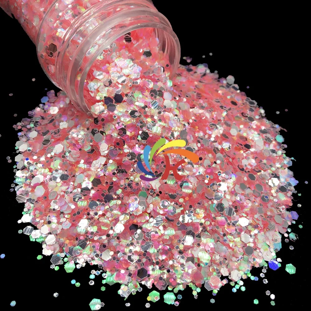 1kg Bag Glitter Makeup Cosmetic Opal Iridescent White Glitter Powder Bulk