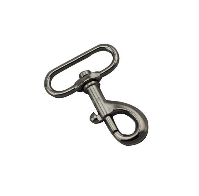 Wholesale high quality metal zinc alloy snap dog collar  hook clip for bag accessories