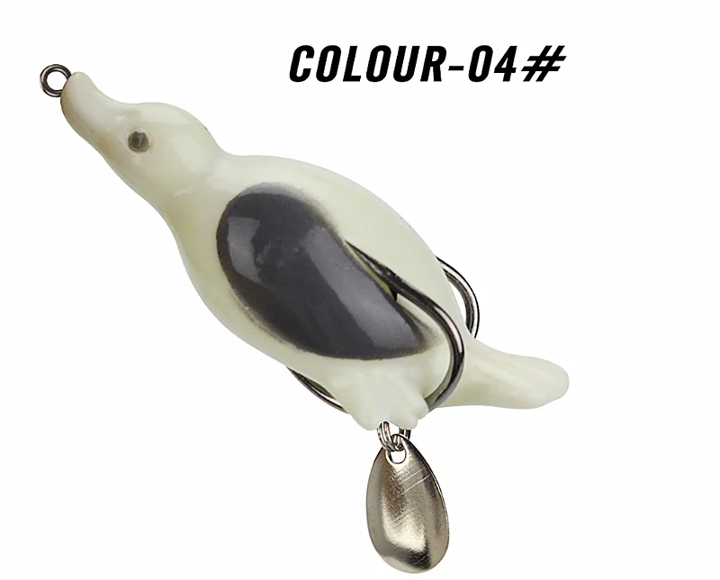 7cm 11g Duck Floating Soft Lure Shad Wobblers Silicone Fishing Lures Worm Artificial Bait Pike Fishing Frog lure