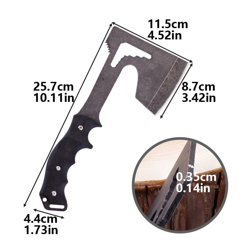 Heavy duty TPR handle Stone Wash Tactical Tomahawk Survival Hatchet Tactical Axe Camping Hatchet Ax