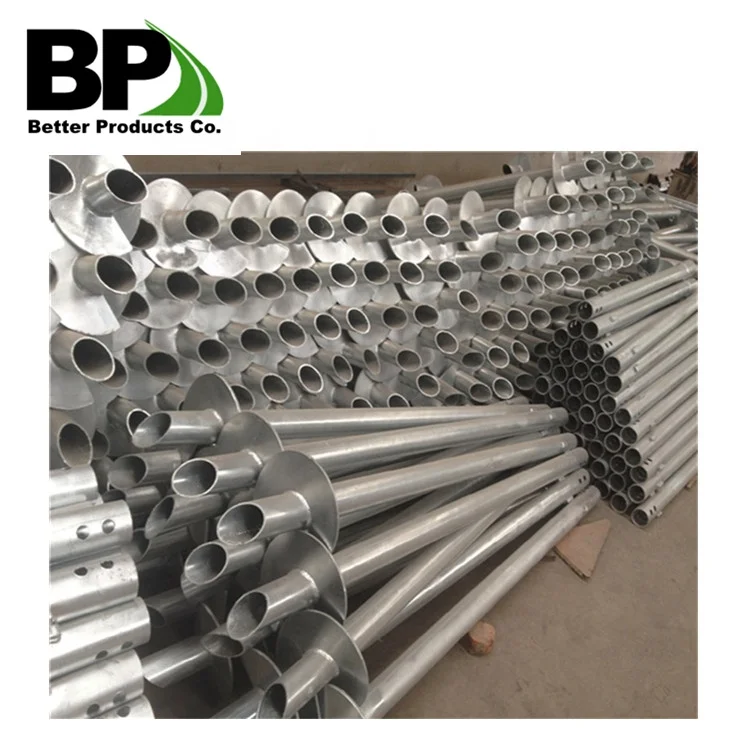 Hot Dipped Galvanized Ground Helical Piles Foundation Screw for Foundation Restoration