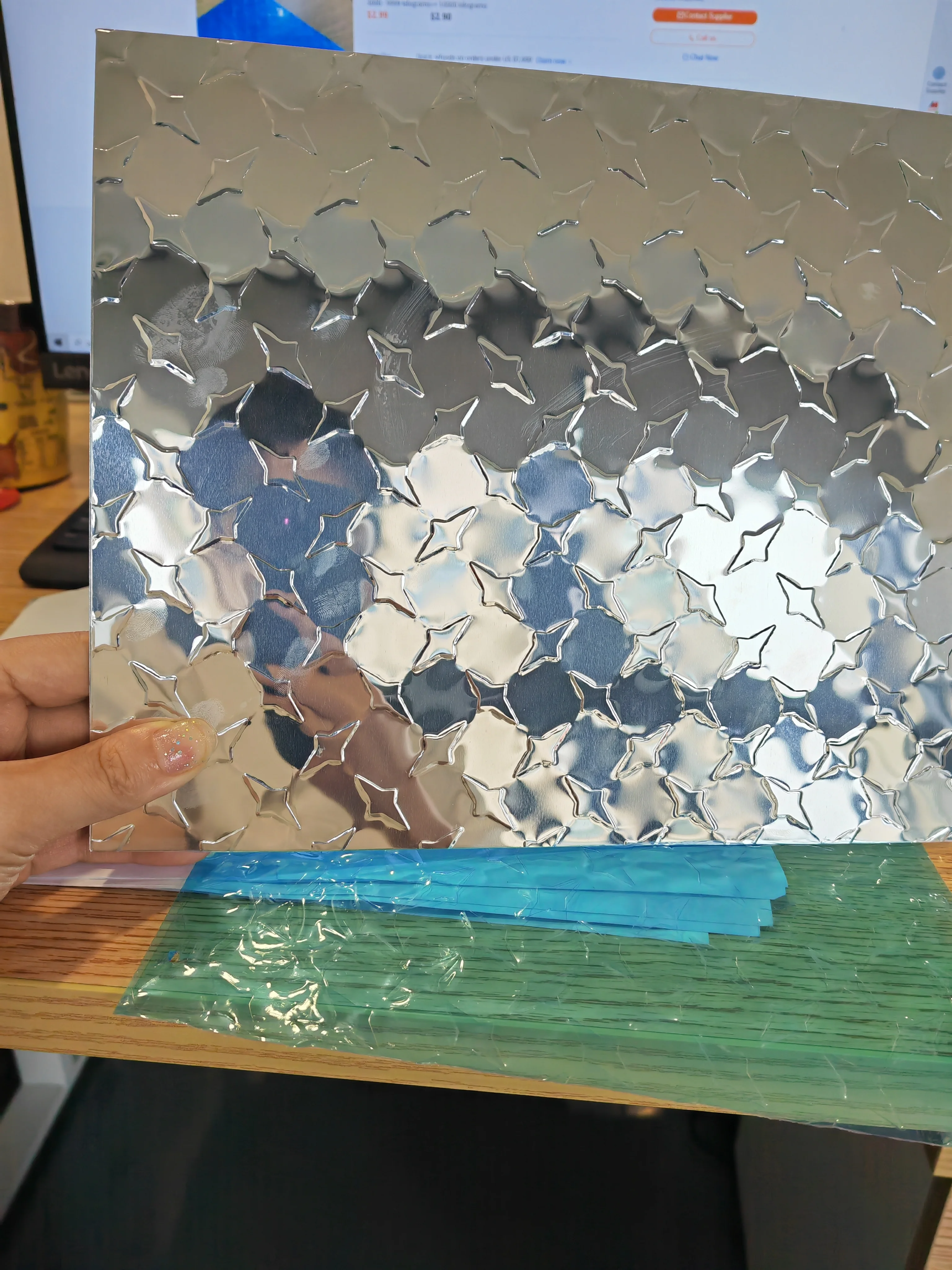 Standard Decoration Embossed Sheet Aluminium Lumatread Diamond