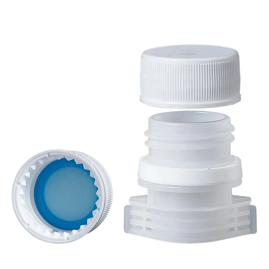 Good quality 30.3mm sauce and beverage bag HDPE plastic spout cap stand up pouch cap for ketchup juice