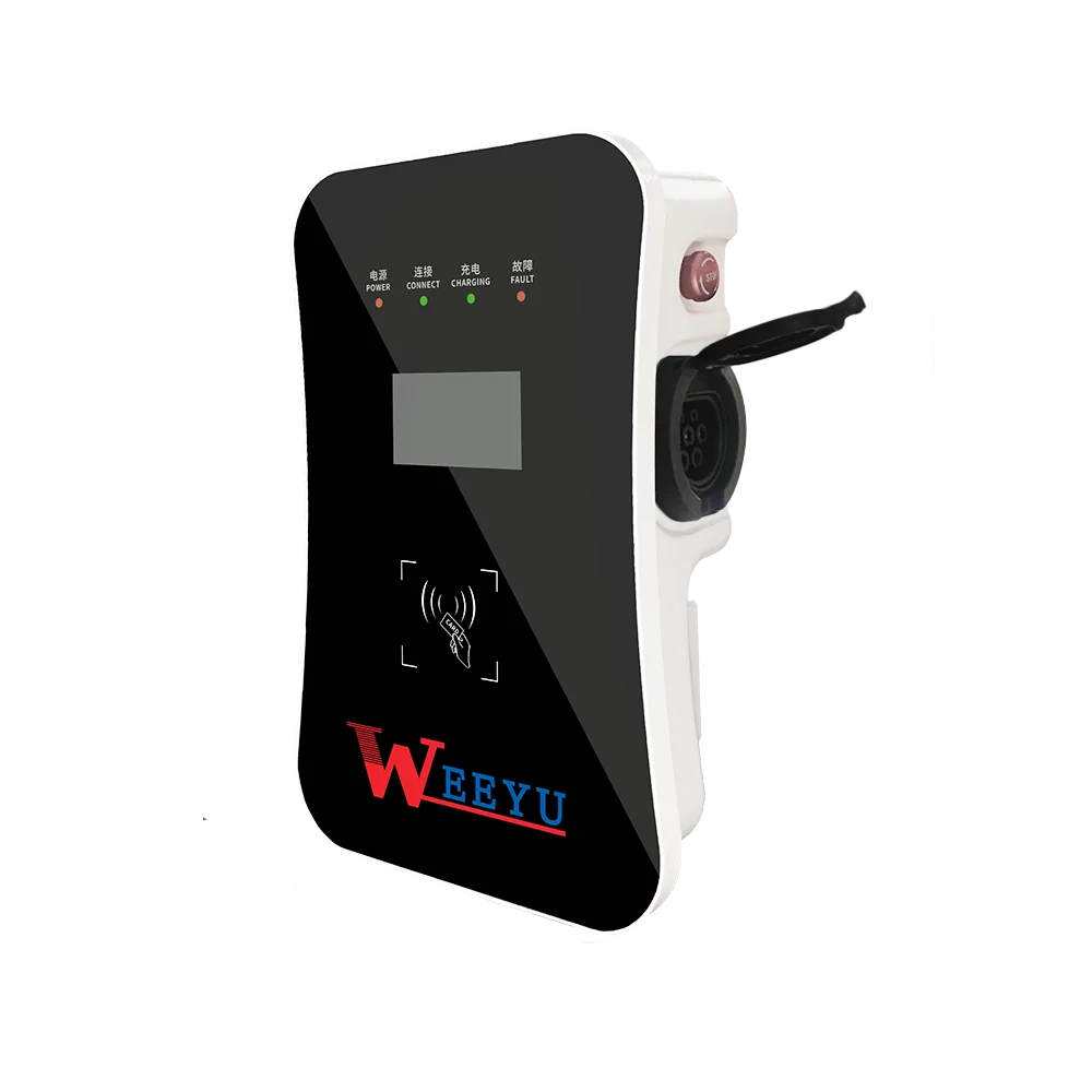 32A WEEYU Home умный электромобиль (EV) зарядная станция с Wi-Fi Уровень 2 EVSE 5 м кабель, UL и CE сертификат EV зарядное устройство