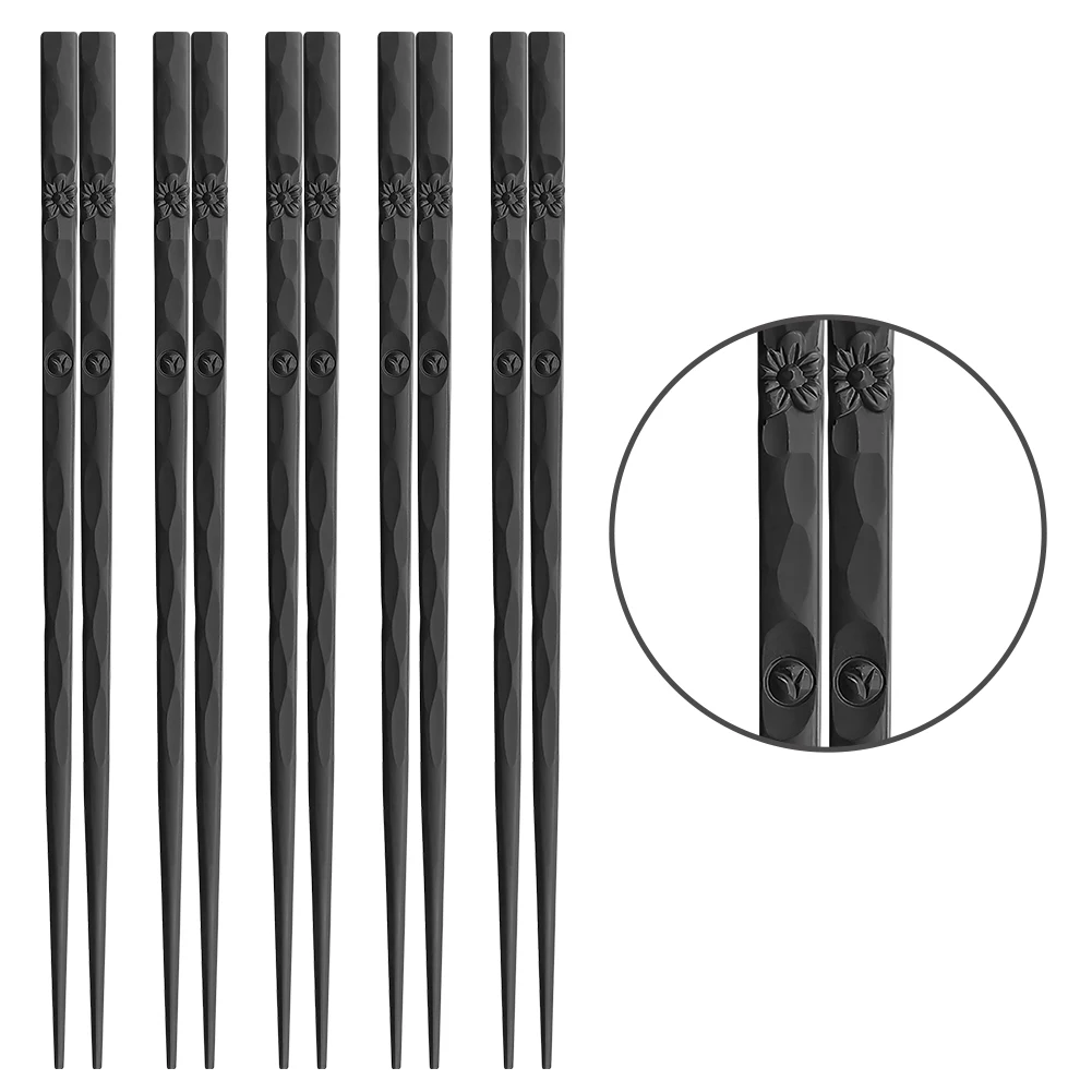  Drop Shipping 10 Pairs kitchen accessories Wedding Gift Chinese chopstick set Japanese Reusable Alloy