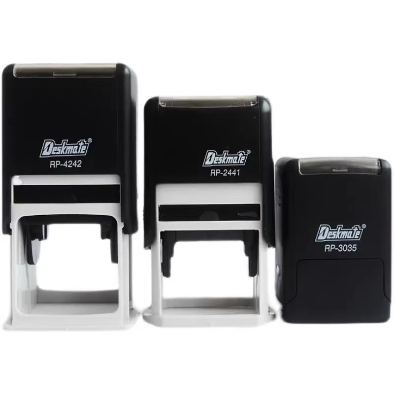 Хорошее качество для deskmate RP-3069 самонекстиковые штампы прямоугольные черные офисные