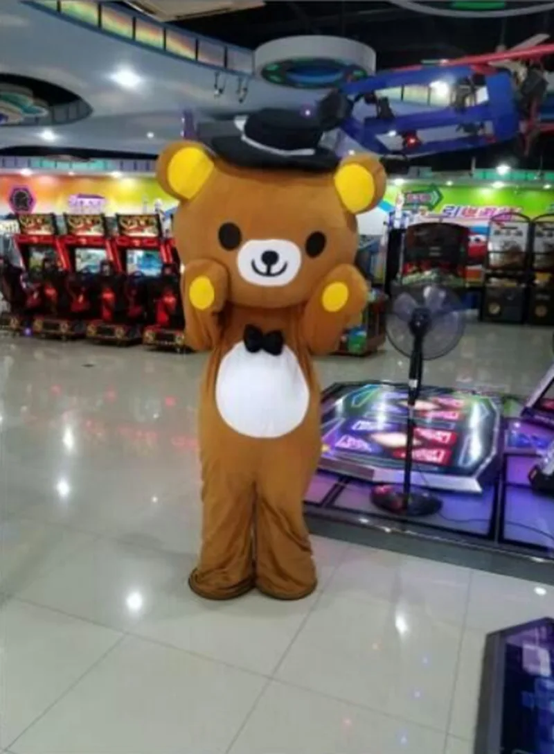 Custom Cartoon Character Navy Rilakkuma Cute Bear Mascot Costume  Animal Halloween Party Mascot Suit  Fancy Dress