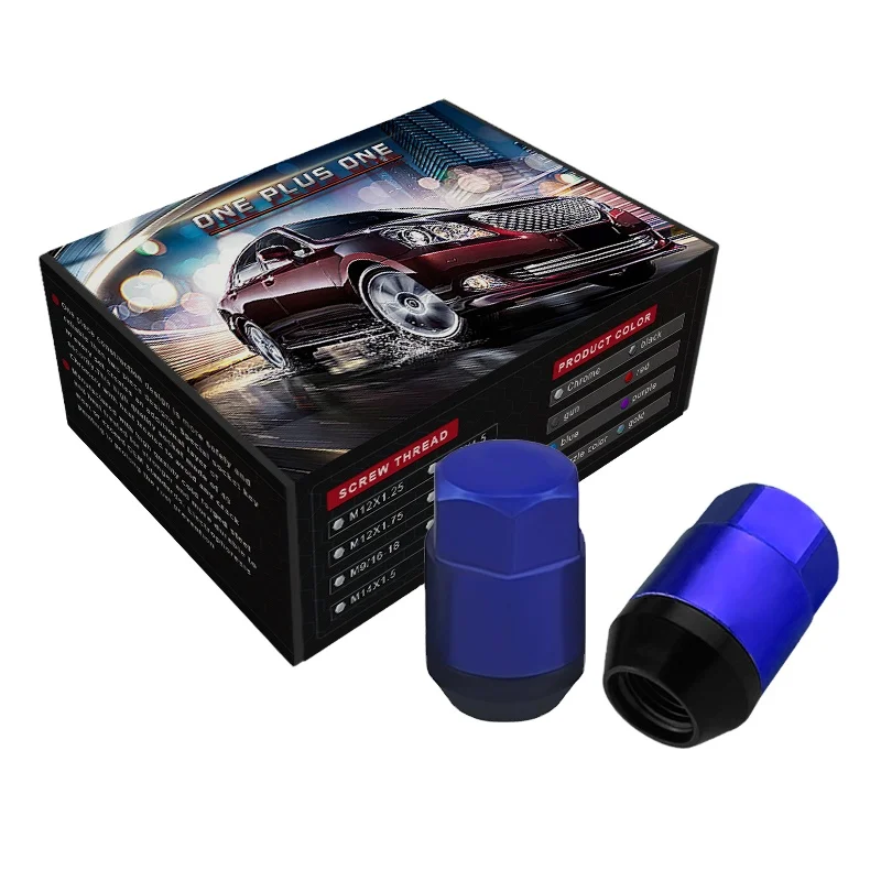 YJY GZ590 HEX19 35 мм m12x1, 5 двухв-1 колесная гайка, красочные Колесные гайки для гоночных автомобилей