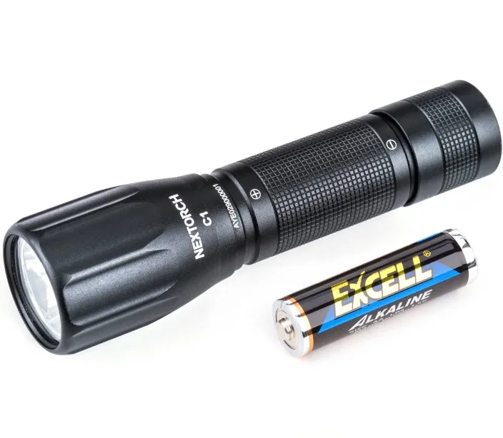 NEXTORCH C1 handheld AA aluminum flashlight 140 lumen  EDC torch light LED flashlight