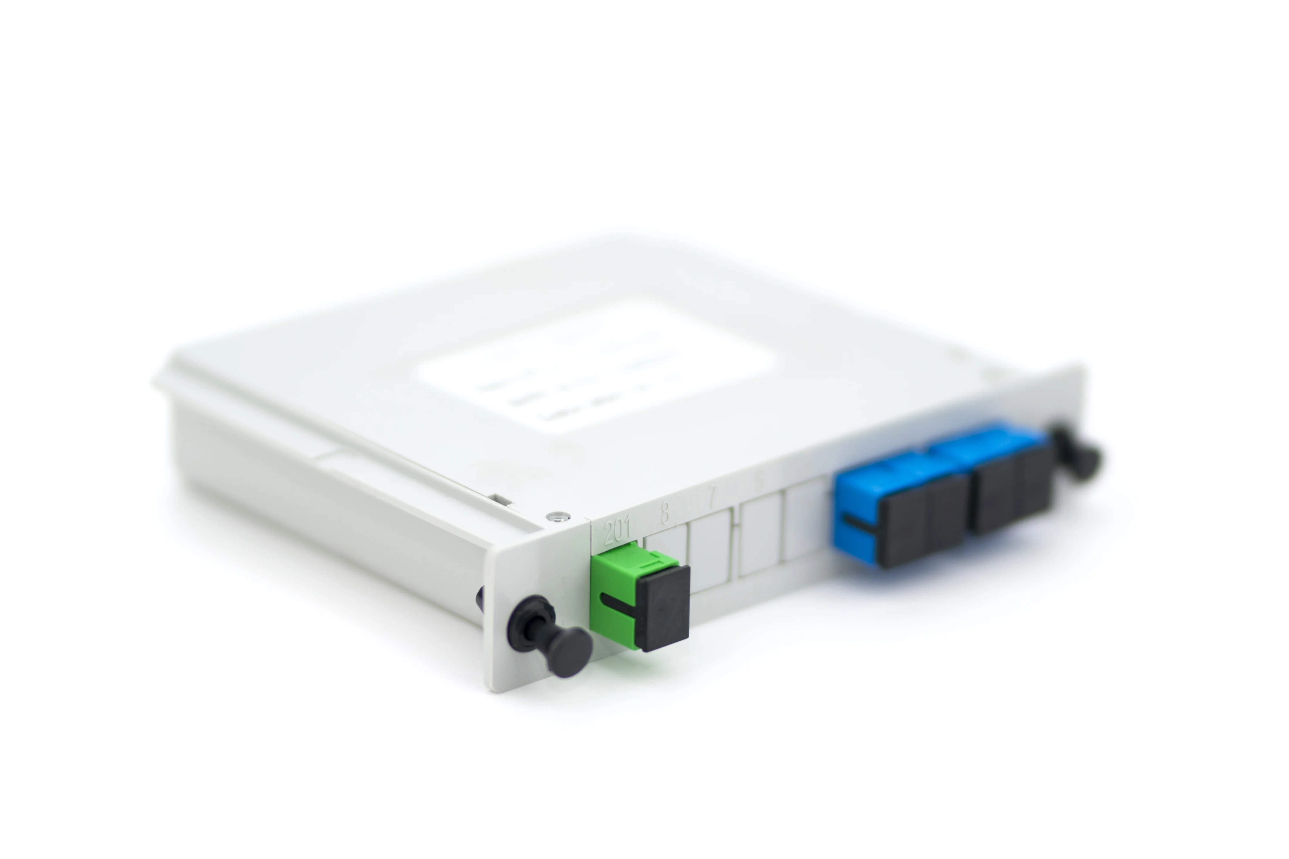 FTTH PLC Splitter 1x4 1x8 1x16 1x32 SC UPC PLC splitter LGX Box Cassette Inserting box PLC Splitter fiber optic splitter box