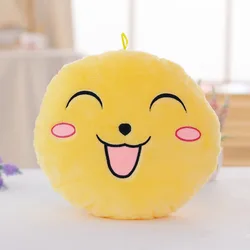 Wholesale Hot Selling LED Kid Gift Plush Stuffed Smile Face Toys Cute Led Light Up Plush Soft Toys