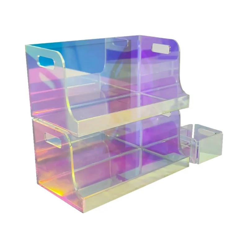 Custom Wholesale UV Protection Clear Acrylics Sizes Square Lidless Cube Acrylic Display Storage Box