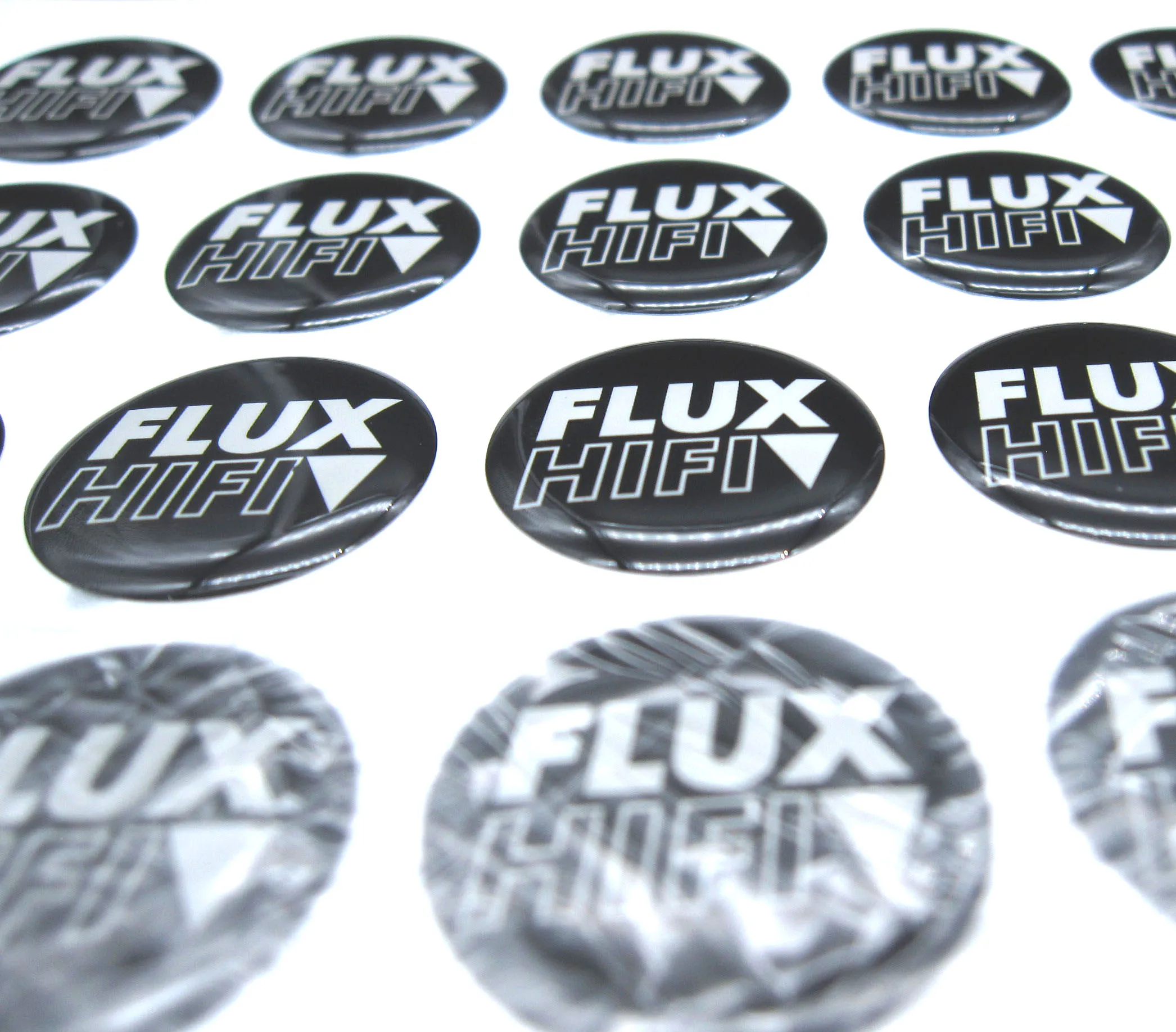 Round Clear Custom Transparent Resin Dome Epoxy Sticker