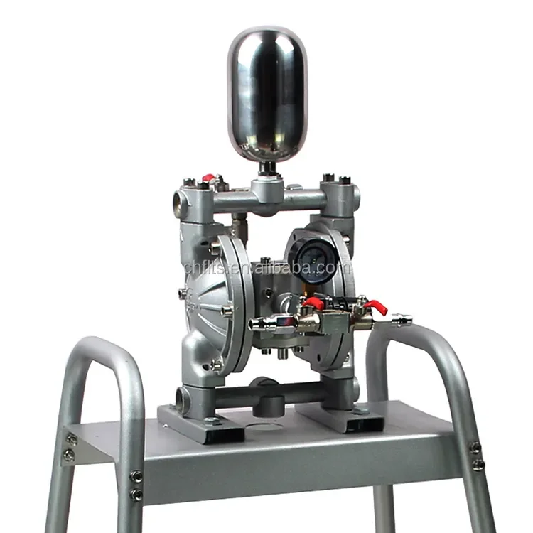 G201 3/4 inch Aluminum Alloy Air-Operated Double Diaphragm Pump Paint Diaphragm Pump Set with Agitator Stand type diaphragm pump