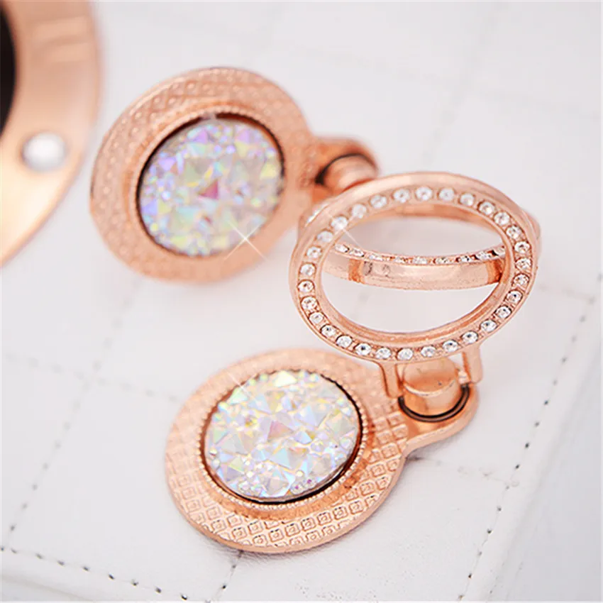 Luxury Crystal Rhinestone Diamond Ring Holder 360 Degree Rotation for all Smart Phone