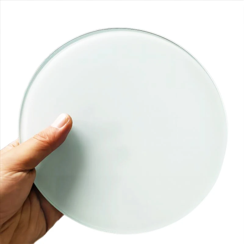 Qualisub 8inch Tempered Glass Circle Shape Smooth Surface Sublimation Cutting Board Blanks for Custom Printing