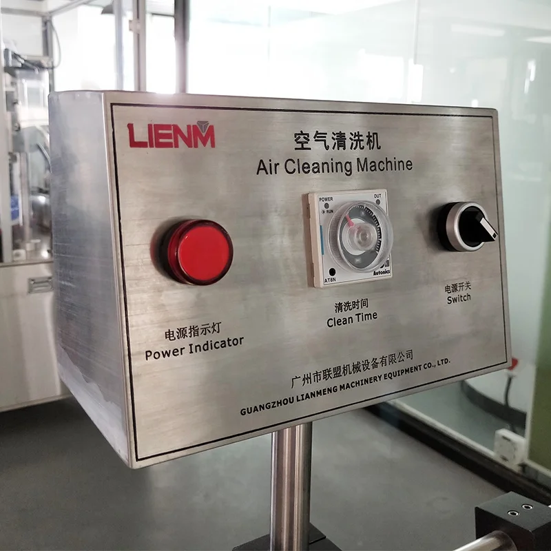 LIENM Semi Automatic Cosmetic Plastic Bottle Cleaner Glass Jar Air Cleaning Washing Machine