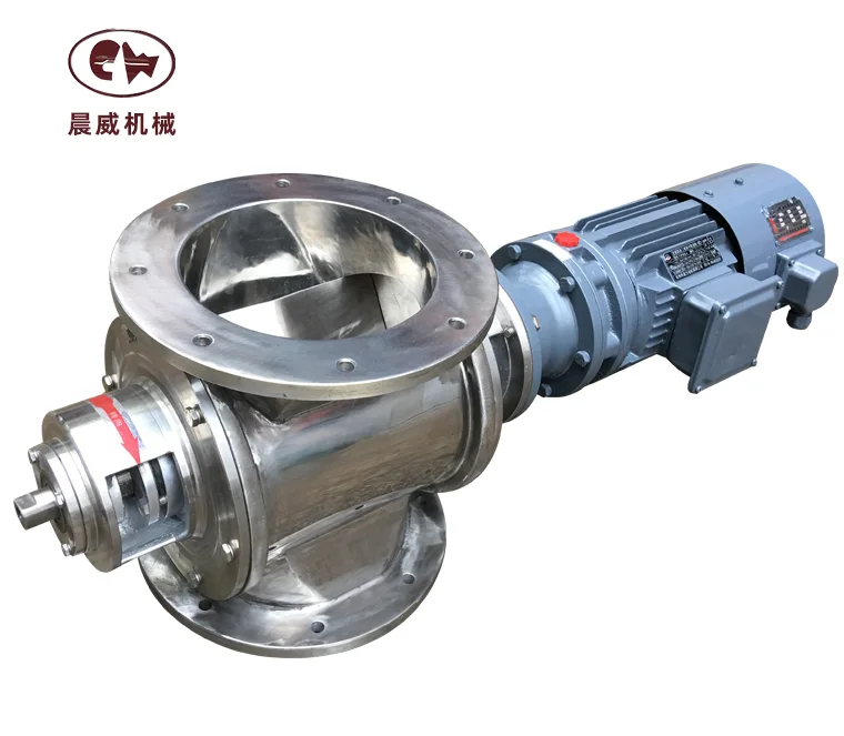 V-shaped anti-stuck impeller rotary valve Factory direct sales of national standard flange DN400 star rotary valve closing fan