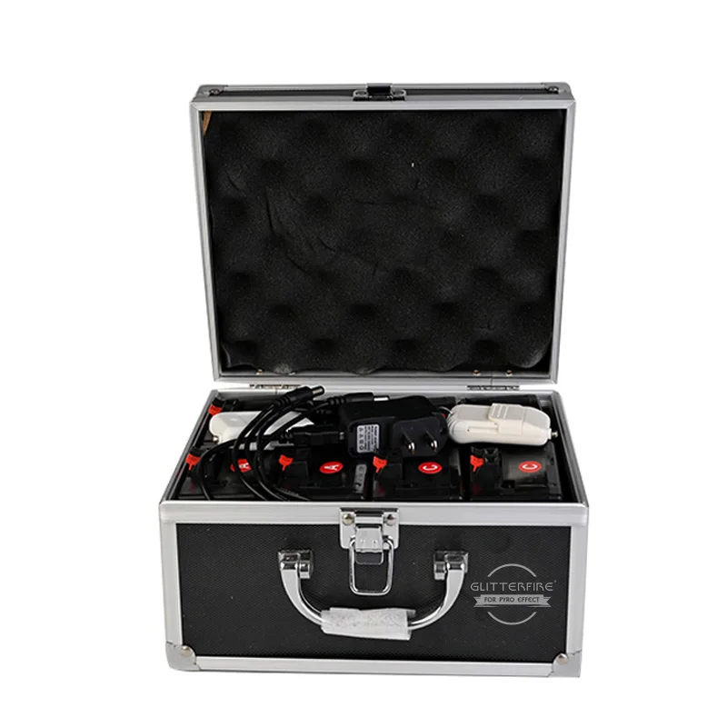 4 Channel cold flame pyrotechnic firing system rechargeable remote control fireworks firing system safety fire control systems