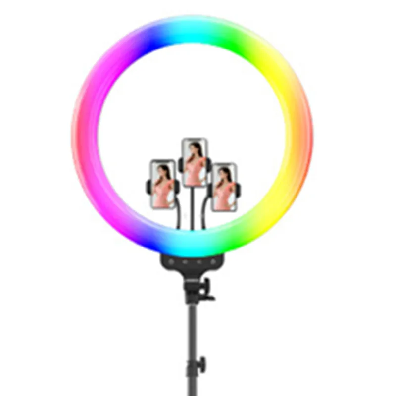 
RGB Night Light Modern Living Room Ring Beauty Video Beauty Floor Studio Photography Remote Fill In Light Live Lamp 