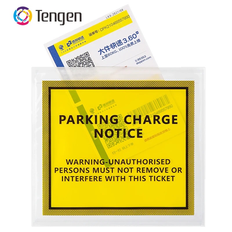 High Quality Custom Logo Waterproof Document Enclosed Yellow Packing List Envelope