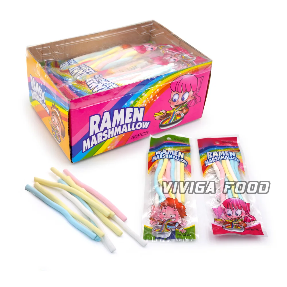 12g Halal marshmallow stick noodle marshmallow