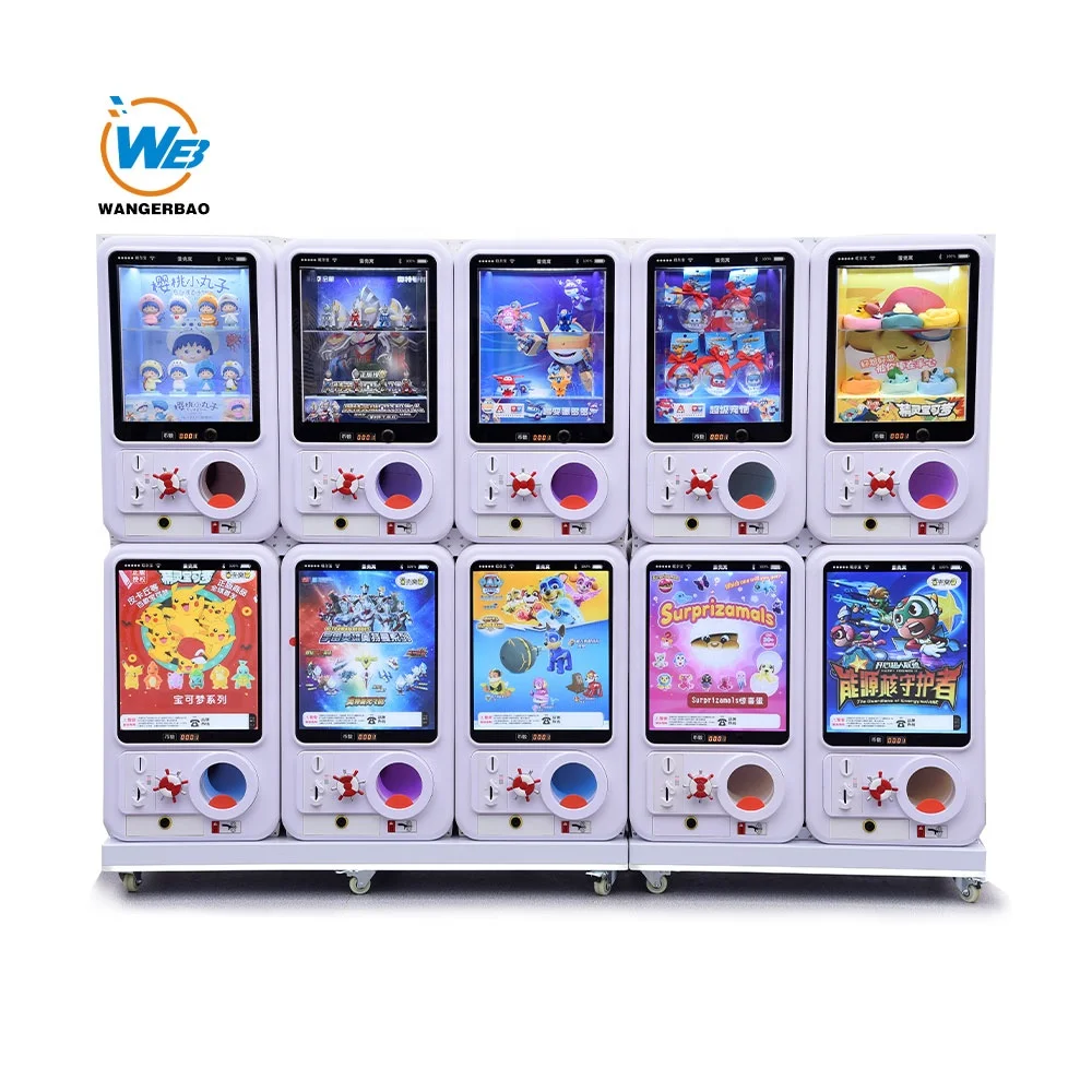 Manufacture Commercial Coin Operated Gachapon Machine Twisted Egg Toy Gachapon Vending Machine Custom Gashapon Capsule Machine