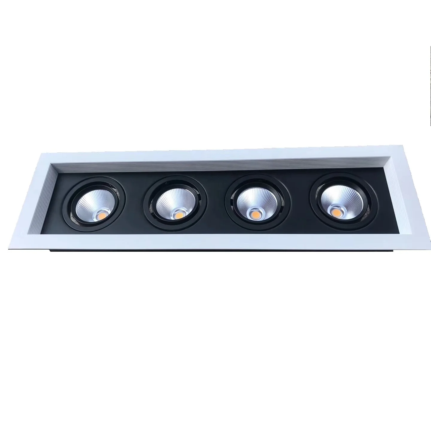 Office saa 4 5 four mini adjustable grille spot head cob light 6w 12w 20w 30w recessed led square downlight