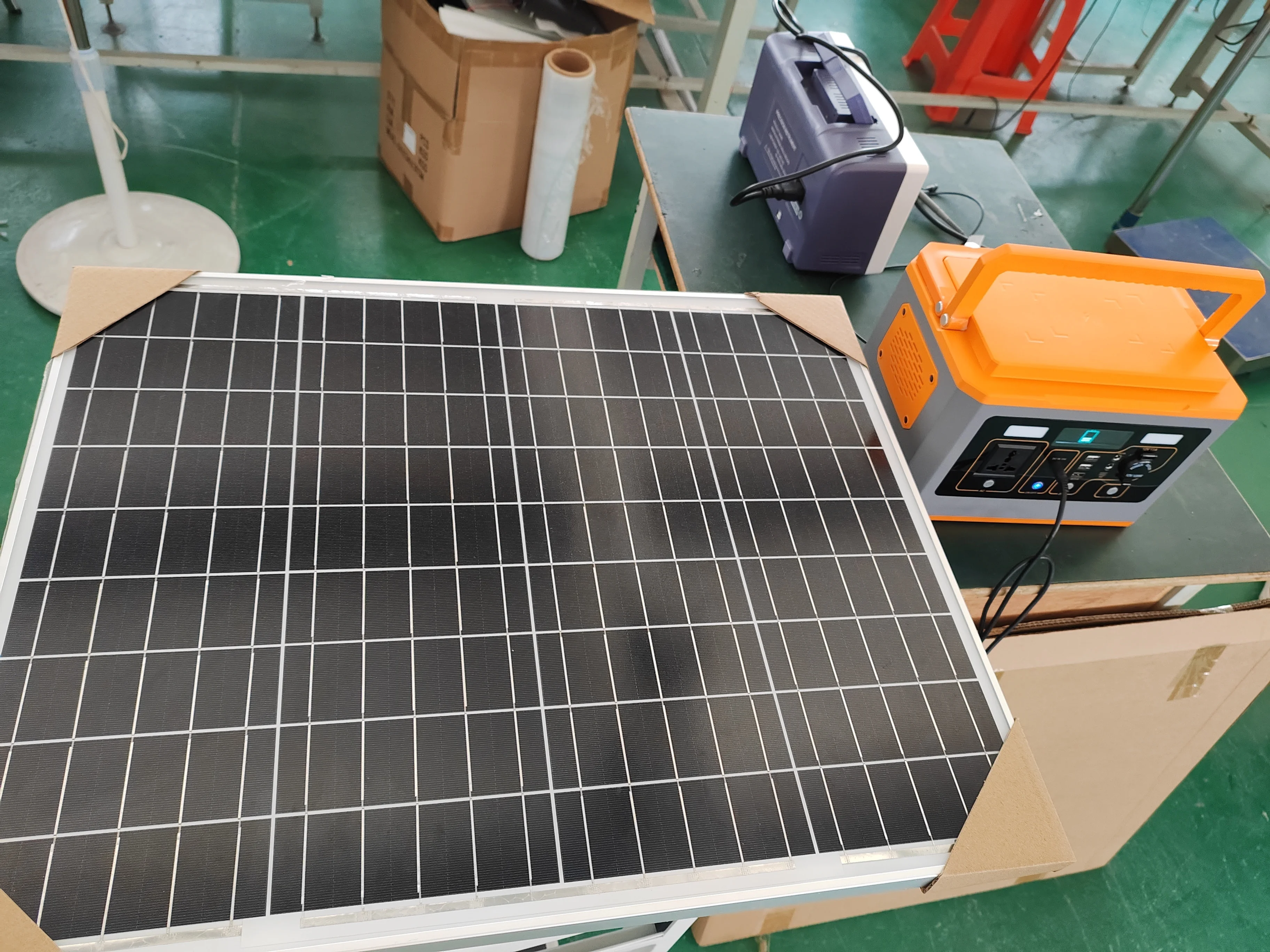 Portable Solar Generator 500w Power Supply Lithium Camping 110-240V Portable Charger Power Station With AC DC USB