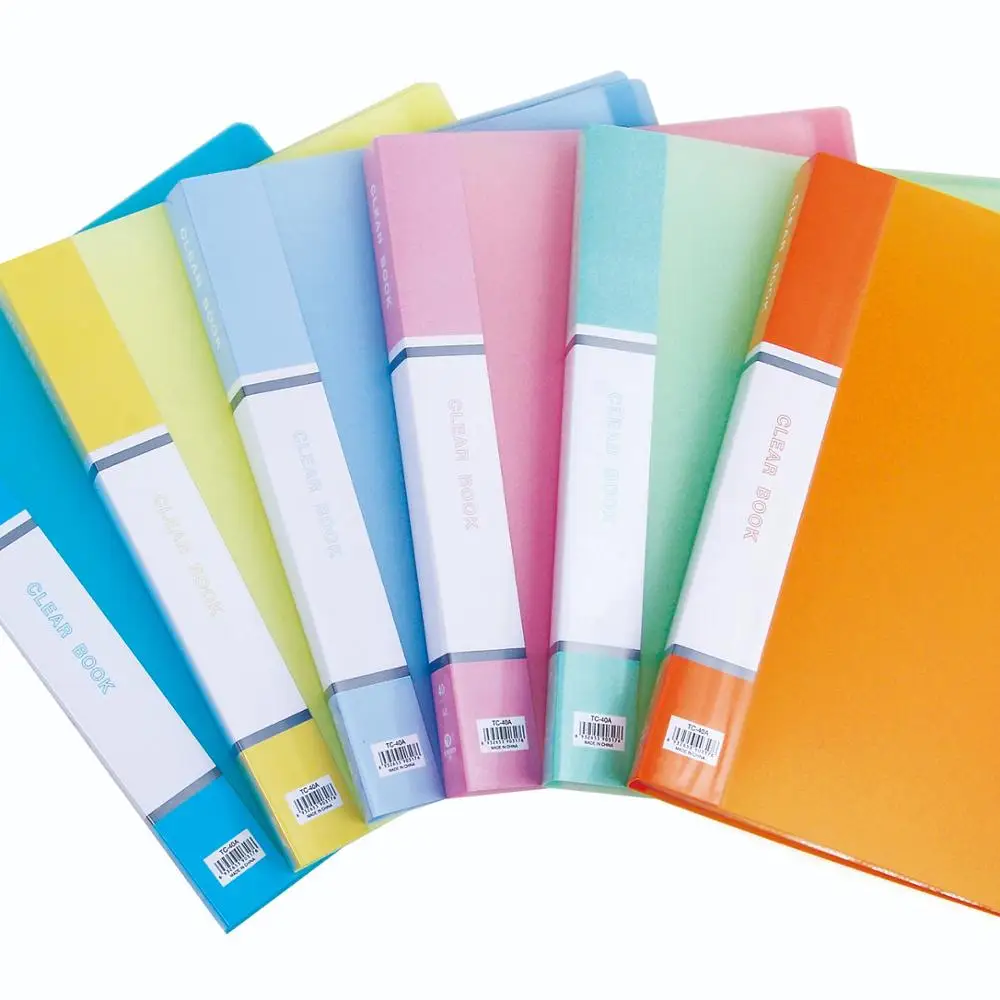 
Cheap display pocket pp clear book file folder school 10-100 pockets presentation folder document file folder 