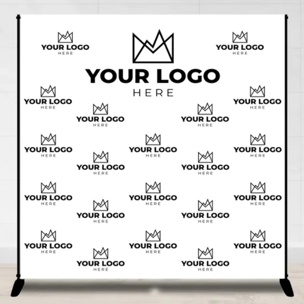 Adjustable Telescopic Tube Backdrop Banner Stand Kit Heavy Duty Step Repeat Background Stand Automotive Photography Trade Show